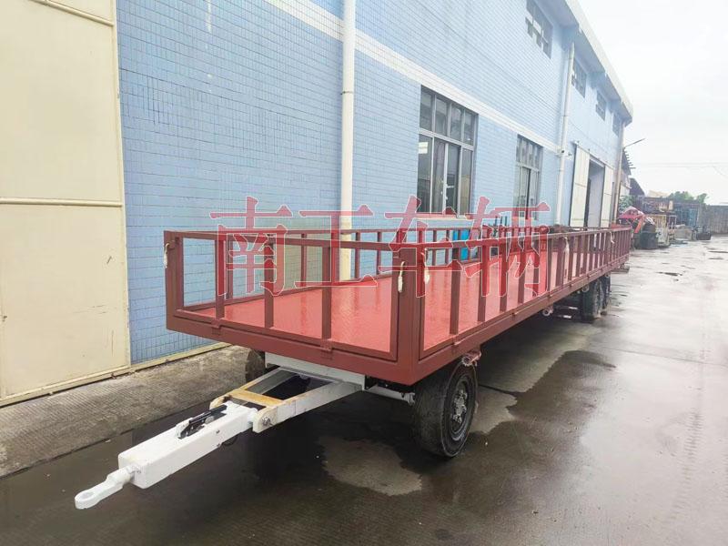 7吨乐动登陆入口牵引工具拖车 带护栏减震刹车功能拖车
